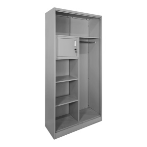 Dulap din metal, compartimentat,, Zogi, Pako, Gri deschis 70x40x180 cm - Img 2