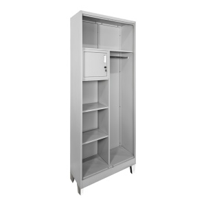 Dulap din metal, compartimentat,, Zogi, Pako, Gri deschis 70x40x190 cm - Img 2