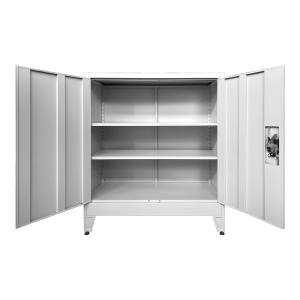 Dulap fiset din metal Armon Gri deschis 90x45x100 cm - Img 3