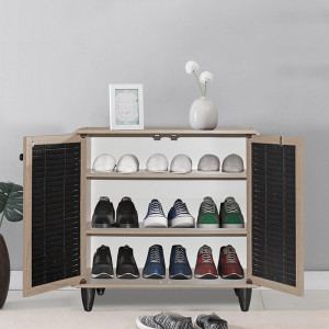 Dulap pantofi Ronan culoare lemn natural 70.5x35x.66cm - Img 2