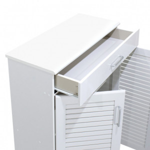 Dulap Pantofi Sante 20 Perechi Alb 80x37x123 cm - Img 7