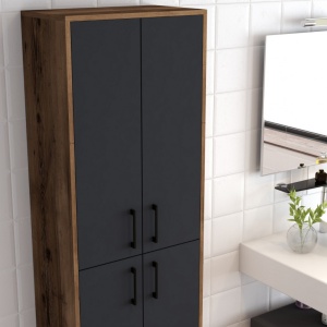 Dulap Pentru Baie Berlina Walnut-Antracit - Img 4
