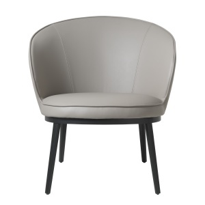 Fotoliu lounge GAIN, Negru, 77x79x73 cm - Img 2