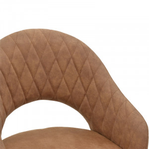 Fotoliu Macie material textil antic maro - negru 58x50x85cm - Img 5