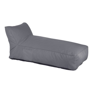 Fotoliu puf (beanbag) de gradina, Telena, Gri inchis, 70x150x65 cm (Copy 1)