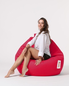 Fotoliu puf de gradina Premium Rosu 115x130x39 cm - Img 14