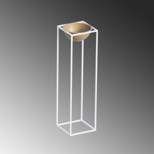 Ghiveci decorativ GED020C Auriu 28x80x28 cm - Img 5