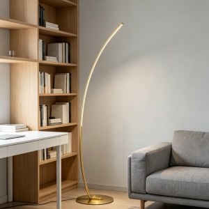 Lampadar LED, Archer, Pako, Auriu 70x28x165 cm