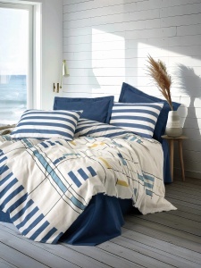 Lenjerie Lunox Bleumarin (Bumbac 100%)
