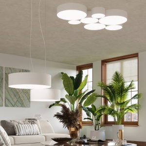 Lustra Arena Alb 25x25x11 cm - Img 11