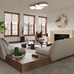 Lustra Arena Gri 45x45x11 cm - Img 6