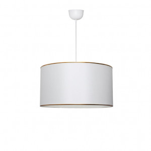 Lustra cu o singura lumina PWL-1091, E27 alb-auriu, 38x70cm