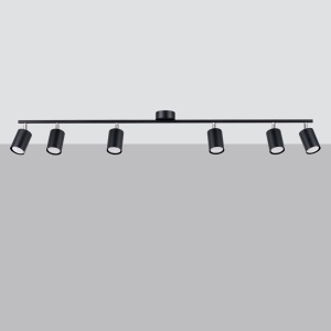 Lustra Lemmi Negru 135x24x20 cm - Img 2