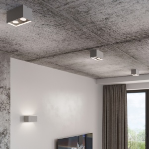 Lustra Quad Gri 20x10x10 cm - Img 8
