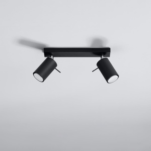 Lustra Ring Negru 30x6x16 cm - Img 2