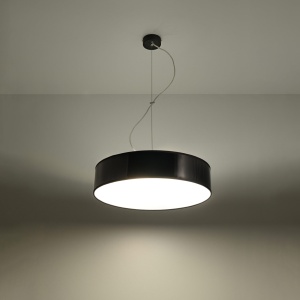 Lustra suspendata Arena Negru 45x45x111 cm - Img 3