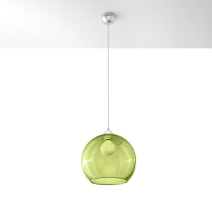 Lustra suspendata Ball Verde 30x30x120 cm - Img 2