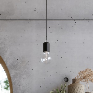 Lustra suspendata Edison Negru 300x150x150 cm - Img 8