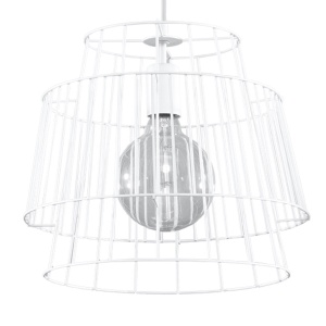 Lustra suspendata Gate Alb 35x35x130 cm