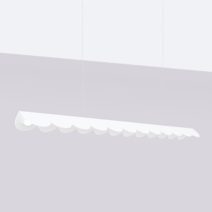 Lustra suspendata LED Biscuit Alb 4000K 131x13x200 cm - Img 2