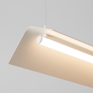 Lustra suspendata LED Elva Bej 4000K 150x27.5x200 cm - Img 4