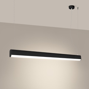 Lustra suspendata LED Farge Negru 3000K 120x8x150 cm - Img 3