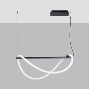 Lustra suspendata LED Galakse Negru 2700-6500K 84x45x160 cm - Img 2