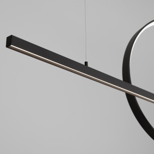 Lustra suspendata LED Glad Negru 4000K 120x20x212 cm - Img 5