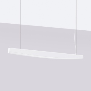 Lustra suspendata LED Jorun 120 Alb 3000K 120x3x210 cm - Img 2