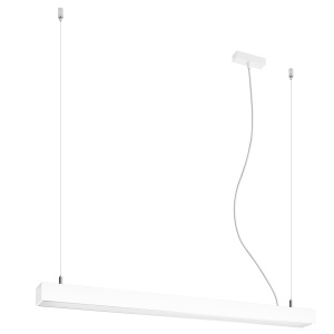 Lustra suspendata LED Pinne Alb 3000K 90x6x150 cm
