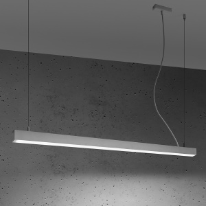 Lustra suspendata LED Pinne Alb 4000K 118x6x150 cm - Img 3