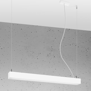 Lustra suspendata LED Pinne Alb 4000K 67x6x150 cm - Img 2