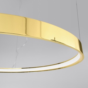 Lustra suspendata LED Rio Auriu lucios 3000K 78x78x150 cm - Img 6