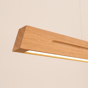 Lustra suspendata LED Skog Stejar 3000K 150x5.5x210 cm - Img 4