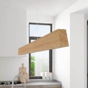 Lustra suspendata LED Skog Stejar 3000K 150x5.5x210 cm - Img 14