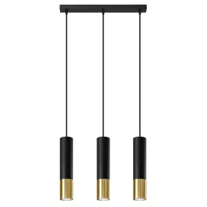 Lustra suspendata Loopez Auriu 45x6x90 cm