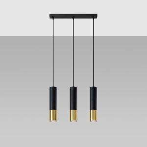 Lustra suspendata Loopez Auriu 45x6x90 cm - Img 2