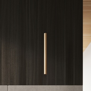 Lustra suspendata Pastelo din lemn, Natural 19.5x19.5x115 cm - Img 7