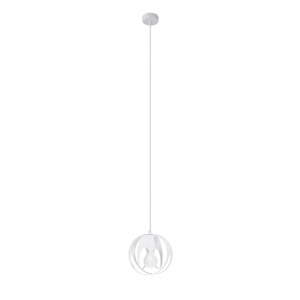 Lustra suspendata Tulos Alb 16x16x125 cm