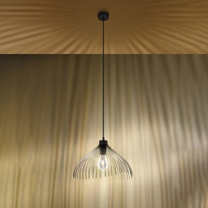 Lustra suspendata Umb Negru 40x40x125 cm - Img 3