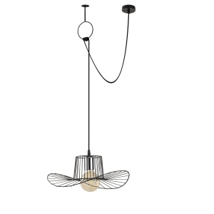 Lustra Tel Negru 98x38x122 cm - Img 2