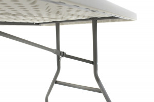 Masa de camping pliabila profesionala Aprilia - singura bucata gri deschis 183x76x74cm - Img 7