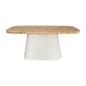 Masa de dining, Herona, Pako, Alb 180x90x78 cm - Img 3