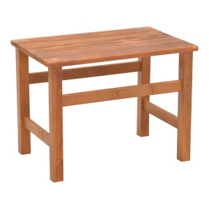 Masa de gradina Summrine de plaja din lemn de fag solid culoare nuc 60x40x45 cm