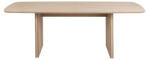 Masa dining Christo, Alb, 75x220x105 cm - Img 4