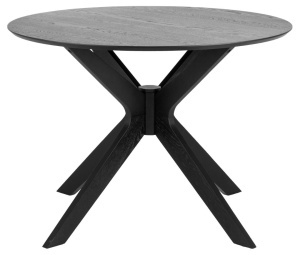 Masa dining I_Duncan, Negru, 75x105x105 cm - Img 5