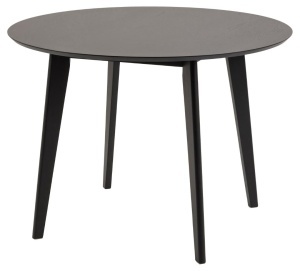 Masa dining Roxby, Negru, 76x105x105 cm - Img 3