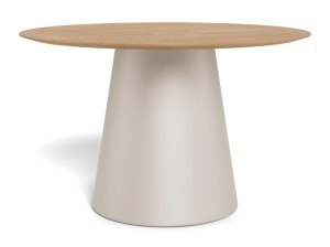 Masa dining Soli V1, Natural, 75x120x120 cm - Img 5