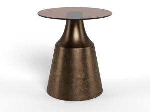 Masuta de cafea Dunsley, Maro, 47x45x45 cm - Img 2