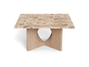 Masuta de cafea Foley V1, Maro, 42x80x80 cm - Img 3